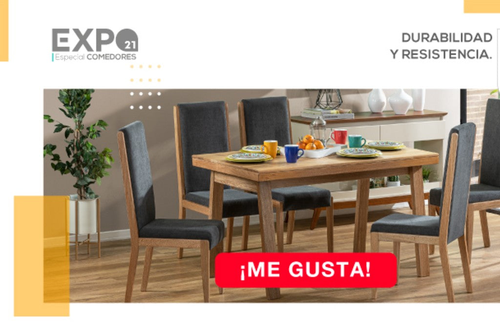 ÚLTIMOS DIAS DE LA EXPO COMEDORES COMEDORES HASTA CON EL 30% CON CUALQUIER MEDIO DE PAGO