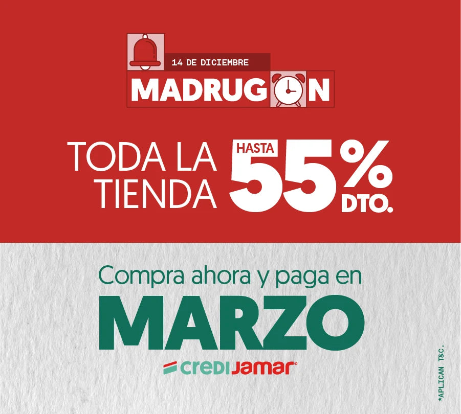 Compra ahora y paga en marzo