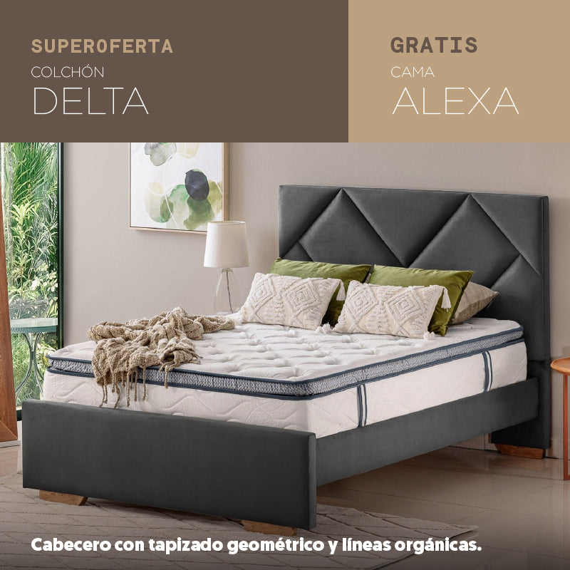 Súper oferta Colchón Delta + Gratis Cama Alexa 